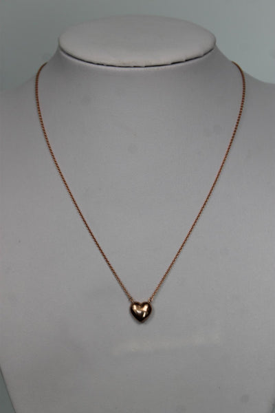 LINKS OF LONDON Ladies Rose Gold Essentials Pave Heart Chain Necklace OS NEW