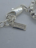 RAGBAG Ladies Silver Tone & Crystal Chunky Chain Necklace 16" RRP690 NEW