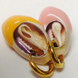 ELIOU Frances Mismatch Pair Pink Orange Shell Drop Earrings NEW RRP 230