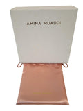 AMINA MUADDI Tennis Necklace Crystal Embellished Brass White OS NEW RRP550