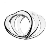LINKS OF LONDON Ladies Sterling Silver S925 Love Note Heart Ring O RRP145 NEW