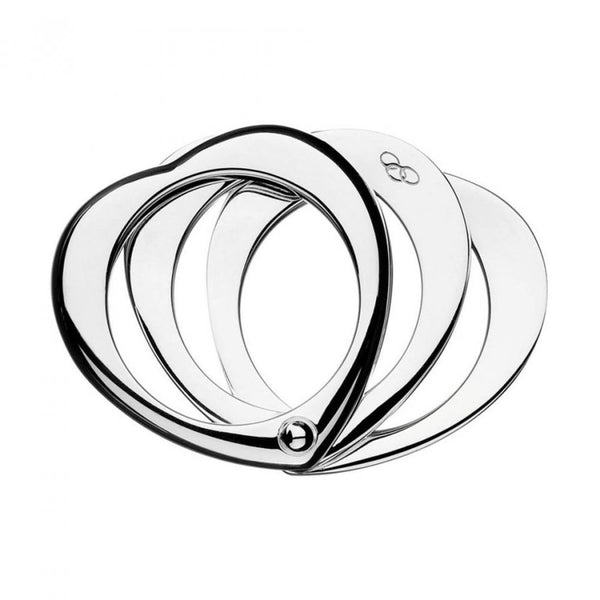 LINKS OF LONDON Ladies Sterling Silver S925 Love Note Heart Ring O RRP145 NEW