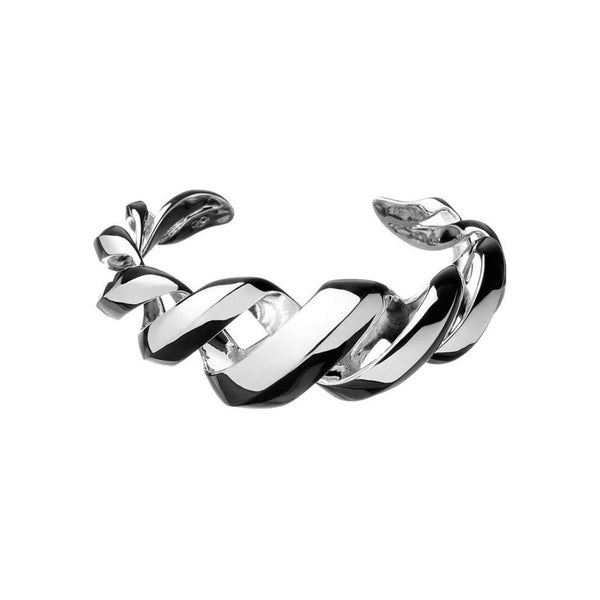 LINKS OF LONDON Ladies Entwine Sterling Silver Twist Cuff Bracelet NEW RRP380