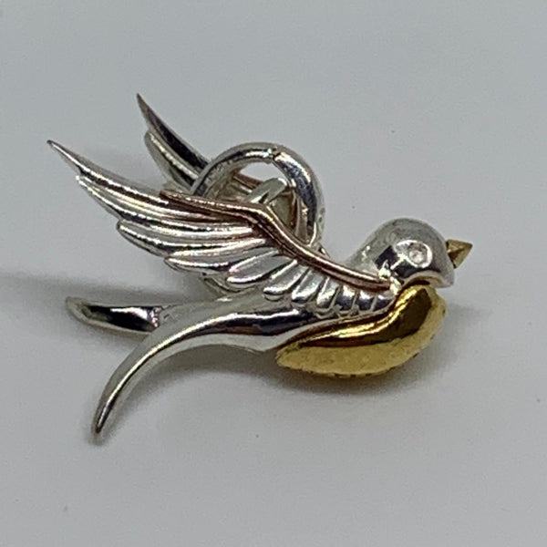 LINKS OF LONDON Ladies Charm  Sterling Silver 925 YGV Freedom Bird NEW RRP125