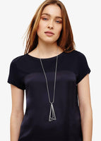 Phase Eight Cindy Triangle Link Necklace Silver RRP29