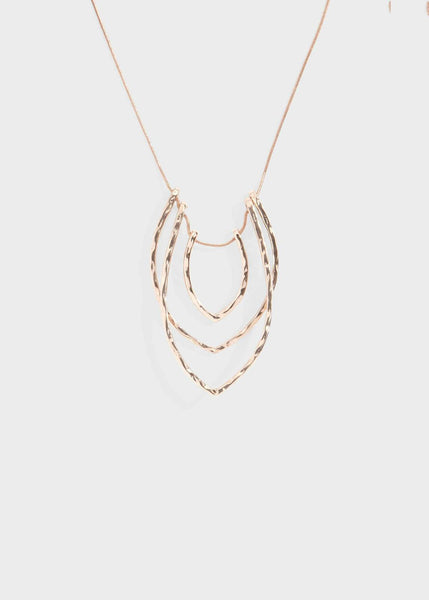 Phase Eight Harriet Pendant Necklace Rose Gold RRP29