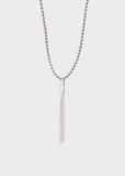 Phase Eight Tilly Tassel Long Necklace Grey/Silver RRP29