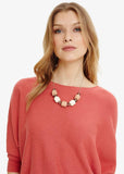 Phase Eight Melinda Coated Bead and Facet Necklace Multicoloured RRP29