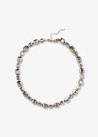 Phase Eight Selma Square Facet Short Necklace Pewter RRP32
