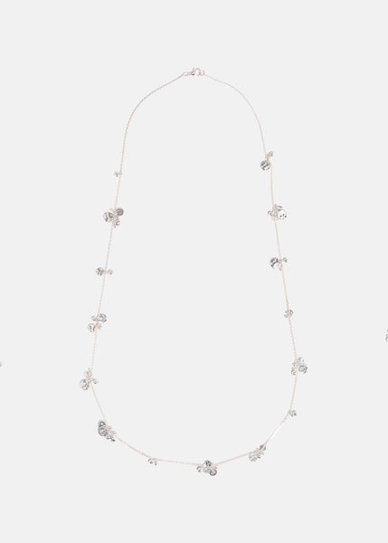 Phase Eight Farah Disc Rope Necklace Silver RRP29