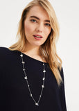 Phase Eight Farah Disc Rope Necklace Silver RRP29