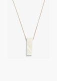 Phase Eight Monica Marbled Block Long Pendant Necklace Rose Gold RRP29