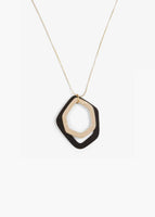 Phase Eight Corrina Mixed Colour Necklace Black/Gold RRP29