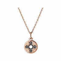 LINKS OF LONDON Timeless Rose Gold Vermeil Black Sapphire Necklace BNWT RRP450