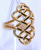 Woven Ring - Gold Vermeil - N - Links of London