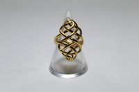 Woven Ring - Gold Vermeil - N - Links of London