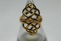 Woven Ring - Gold Vermeil - N - Links of London