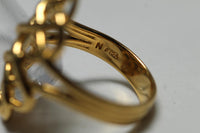 Woven Ring - Gold Vermeil - N - Links of London