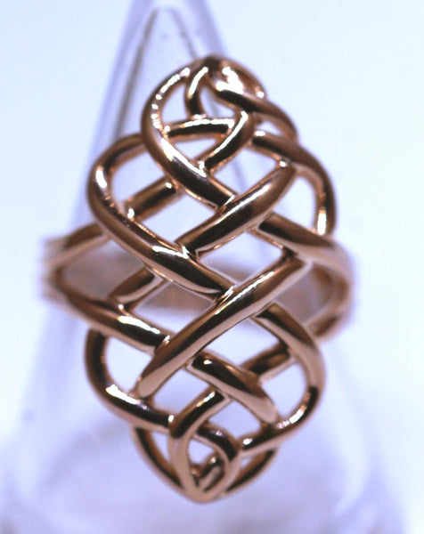 LINKS OF LONDON Ladies Essentials Woven Rose Gold Vermeil 925 Ring N BNWT RRP150