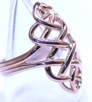 LINKS OF LONDON Ladies Essentials Woven Rose Gold Vermeil 925 Ring N BNWT RRP150
