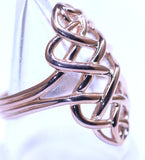 LINKS OF LONDON Ladies Essentials Woven Rose Gold Vermeil 925 Ring N BNWT RRP150