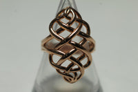 LINKS OF LONDON Ladies Essentials Woven Rose Gold Vermeil 925 Ring N BNWT RRP150