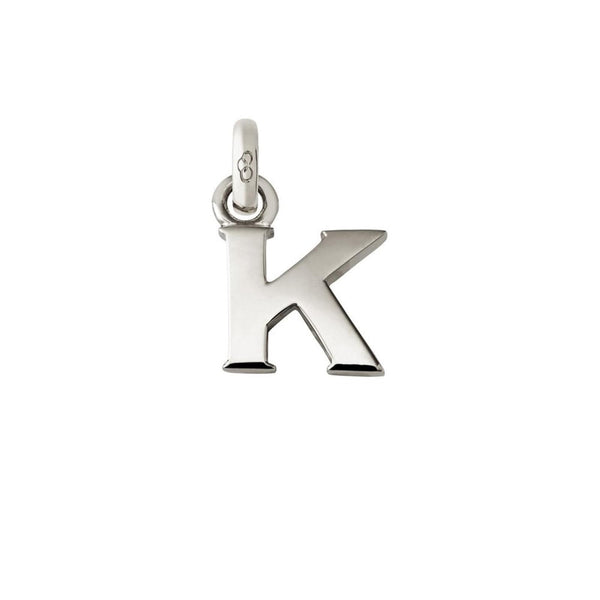 LINKS OF LONDON Alphabet Letter K Initial Charm Sterling Silver RRP40 NEW