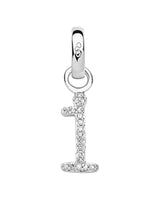 LINKS OF LONDON Alphabet Letter L  Diamond Charm Sterling Silver RRP140 NEW