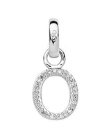 LINKS OF LONDON Alphabet Letter O Diamond Charm Sterling Silver RRP140 NEW