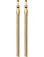 LINKS OF LONDON Yellow Gold Vermeil Silk Row Tassel Dangle Earrings RRP130 NEW
