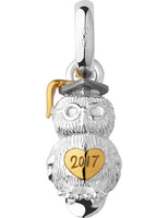 LINKS OF LONDON Sterling Silver 18ct Gold Vermeil Graduation Owl Charm RRP60 NEW