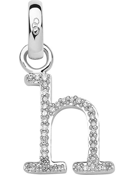 LINKS OF LONDON Alphabet H Letter Charm Sterling Silver Diamond RRP140 NEW