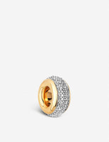 LINKS OF LONDON Sweetie 18ct Gold Vermeil Diamond Pave Bead Charm RRP225 NEW