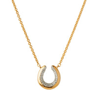 LINKS OF LONDON Ascot Diamond Essentials Yellow Gold Vermeil Necklace RRP320 NEW