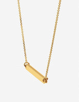 LINKS OF LONDON Narrative Yellow Gold Vermeil Short Bar Necklace RRP120 NEW