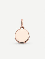 LINKS OF LONDON Narrative Rose Gold Vermeil Mini Disc Pendant Charm RRP 60 NEW