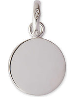 LINKS OF LONDON Small Sterling Silver Round Disk Charm Pendant RRP 40 NEW
