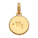LINKS OF LONDON Yellow Gold Vermeil Virgo Engraved Zodiac Charm NEW RRP75