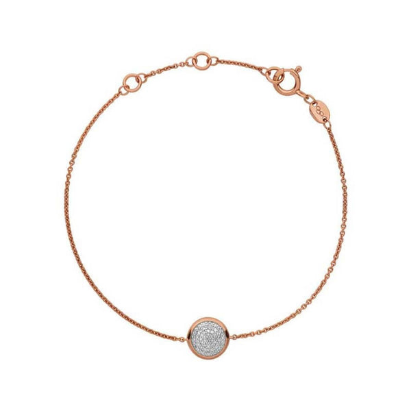 LINKS OF LONDON Ladies Diamond Rose Gold Vermeil Pave Bracelet RRP220 NEW
