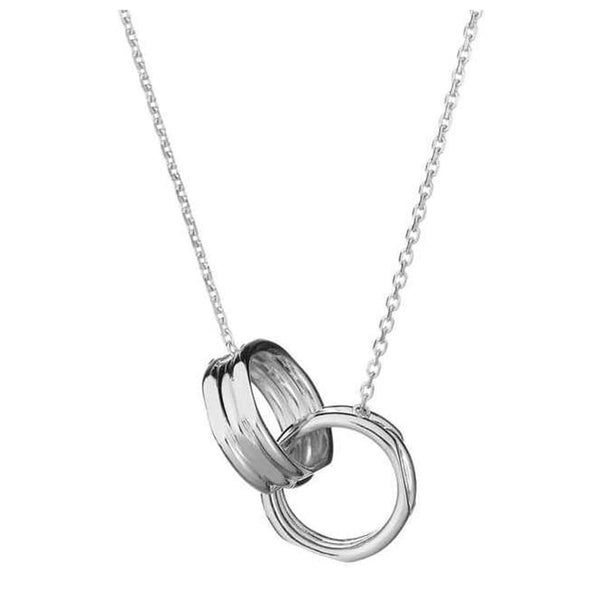 LINKS OF LONDON Ladies Sterling Silver 20/20 Interlocking Necklace RRP130 NEW