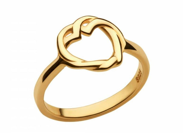 LINKS OF LONDON Ladies Kindred Soul Gold Vermeil 925 Heart Ring N NEW RRP150