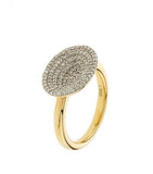 LINKS OF LONDON Diamond Essentials Yellow Gold Vermeil Pave Ring P NEW RRP680