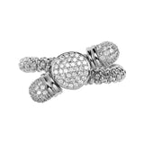 LINKS OF LONDON Ladies Stardust 925 Cubic Zirconia Toggle Ring N NEW RRP150