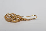 LINKS OF LONDON Sterling Silver Gold Vermeil Woven Drop Earrings RRP150 NEW