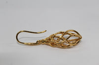 LINKS OF LONDON Sterling Silver Gold Vermeil Woven Drop Earrings RRP150 NEW