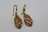 LINKS OF LONDON Sterling Silver Gold Vermeil Woven Drop Earrings RRP150 NEW