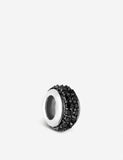 LINKS OF LONDON Sweetie Black Diamond Pave Sterling Silver Bead Charm RRP210 NEW