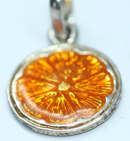 LINKS OF LONDON Ladies Sterling Silver Orange Slice Bracelet Charm NEW RRP60