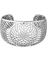 LINKS OF LONDON Timeless Sterling Silver Openwork Cuff Bracelet M RRP500 NEW