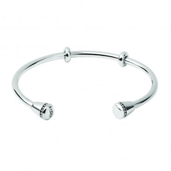 LINKS OF LONDON Ladies Amulet Sterling Silver Cap Cuff Bracelet M RRP210 NEW